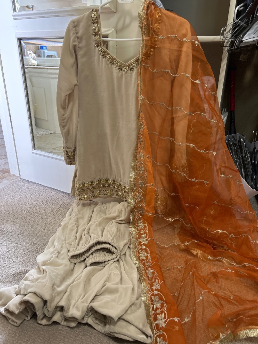 Extremely beautiful Indian Pakistani salwar kameez sharara lehenga